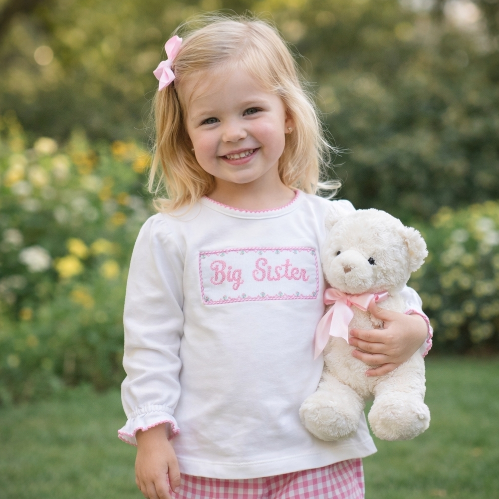 ✨ Velani Classics “Big Sister” Smocked Top | Size 4 Boutique Girls ✨